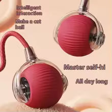 Smart Cat Toys Automatische rollende bal Nepstaart Oplaadbaar elektrisch huisdier Interactief speelgoed Hond Kat Training Imiteren muisstaart