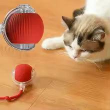 Smart Cat Toys Automatische rollende bal Nepstaart Oplaadbaar elektrisch huisdier Interactief speelgoed Hond Kat Training Imiteren muisstaart
