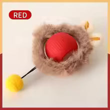 Smart Cat Toys Automatische rollende bal Nepstaart Oplaadbaar elektrisch huisdier Interactief speelgoed Hond Kat Training Imiteren muisstaart